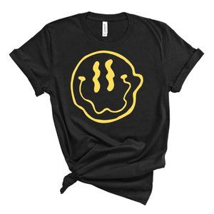Custom Drip Smiley Graphic Tee